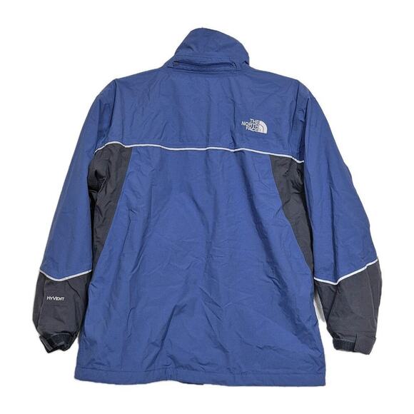 The North Face Boys Jacket Large Blue Hyvent Windbreaker Reflective Waterproof - Picture 2 of 11